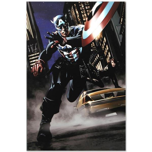 Marvel Comics "Captain America #34" Numbered Limited Edition Giclee on Canvas by Steve Epting with C