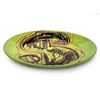 Image 3 : Steve Kaufman (1960-2010) "Dollar Sign" Hand Painted Plate, Hand Signed with Letter of Authenticity.