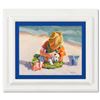 Image 1 : Lucelle Raad, "Puppy Love" Framed Original Acrylic Painting on Board, Hand Signed with Letter of Aut
