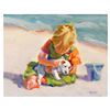 Image 3 : Lucelle Raad, "Puppy Love" Framed Original Acrylic Painting on Board, Hand Signed with Letter of Aut