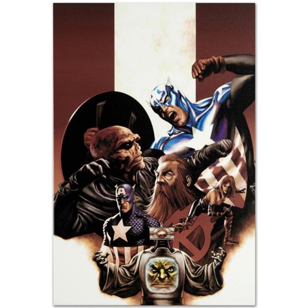 Marvel Comics "Captain America #42" Numbered Limited Edition Giclee on Canvas by Steve Epting with C