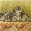 Image 2 : Larry Fanning (1938-2014), "End Of Summer - Gray Wolves" Limited Edition Lithograph, Numbered and Ha