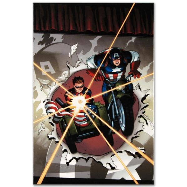 Marvel Comics "Captain America and Bucky #621" Numbered Limited Edition Giclee on Canvas by Ed McGui