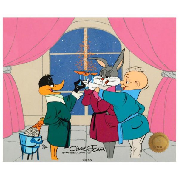 "Cheers!" by Chuck Jones (1912-2002). Limited Edition Animation Cel with Hand Painted Color, Numbere