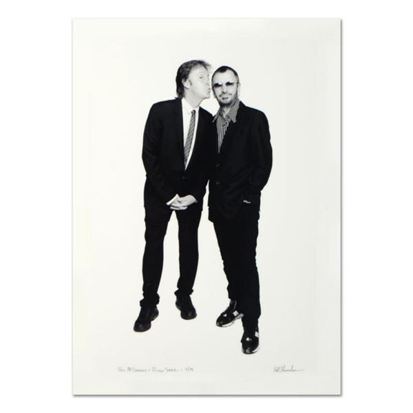 Rob Shanahan, "Paul McCartney & Ringo Starr" Hand Signed Limited Edition Giclee with Certificate of 