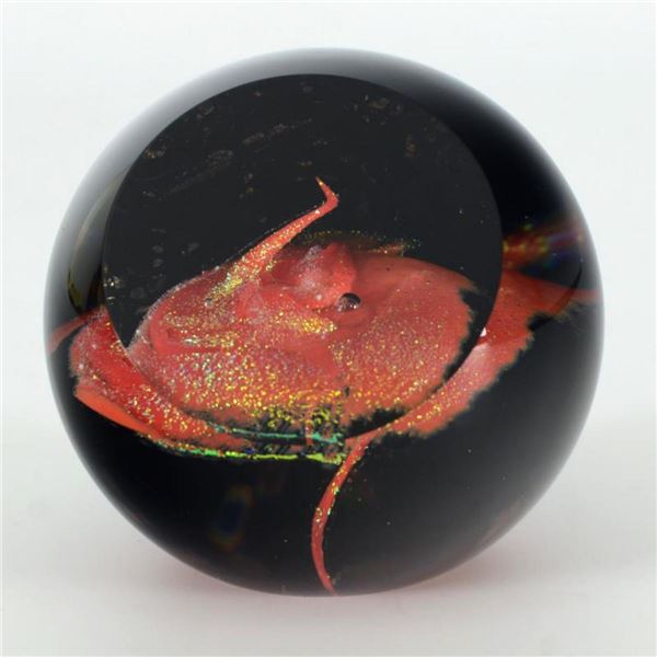 Glass Eye Studios, "A Star is Born" Hand Blown Glass Paperweight (Second).