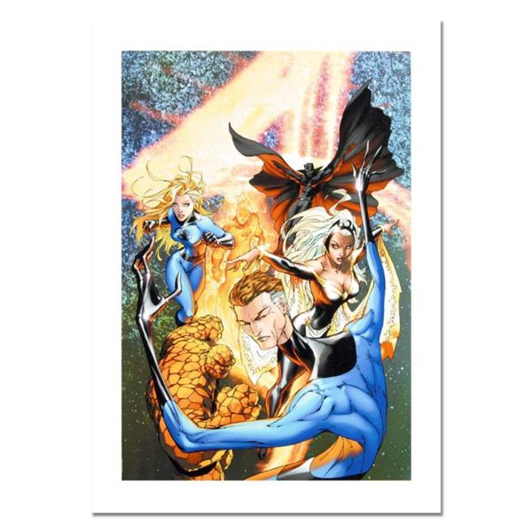 Marvel Comics, "Fantastic Four #548" Numbered Limited Edition Canvas by Michael Turner (1971-2008) w