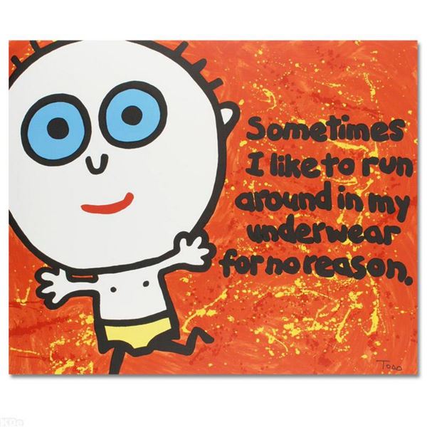 "Sometimes I Like to Run" Limited Edition Lithograph by Todd Goldman, Numbered and Hand Signed with 