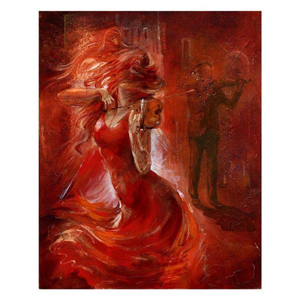 Lena Sotskova,  Imagination  Hand Signed, Artist Embellished Limited Edition Giclee on Canvas with C