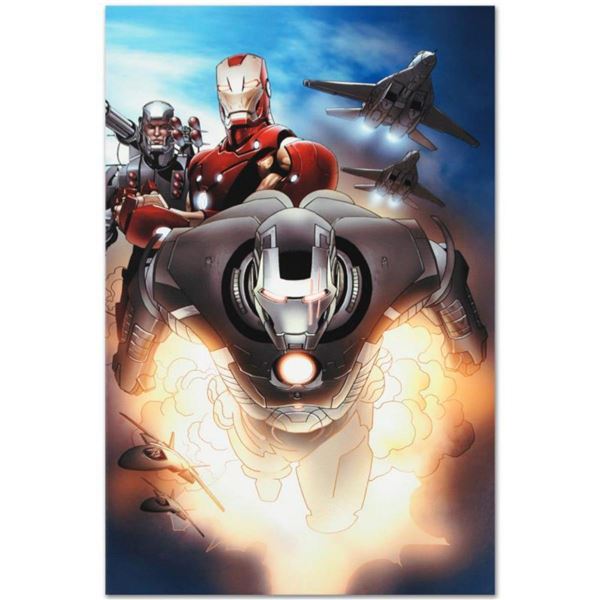 Marvel Comics  Iron Man 2.0 #7  Numbered Limited Edition Giclee on Canvas by Salvador Larroca with C