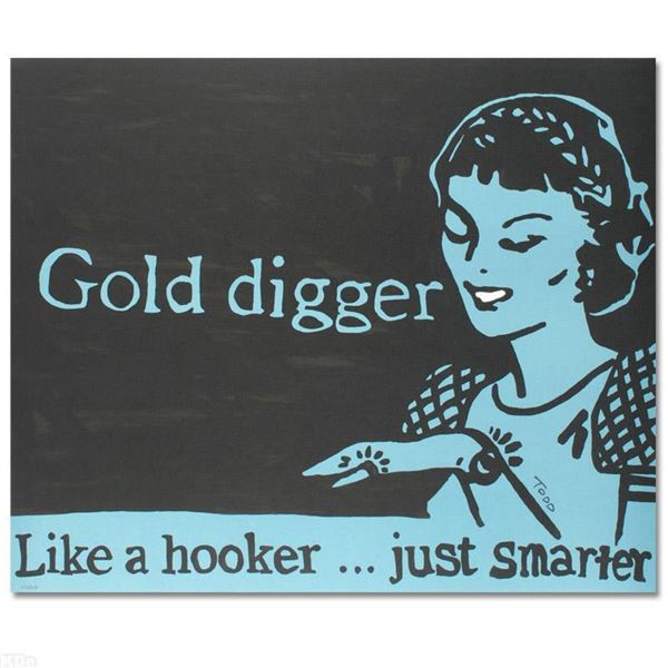 "Gold Digger" Limited Edition Lithograph by Todd Goldman, Numbered and Hand Signed with Certificate 