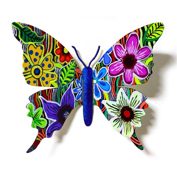 Patricia Govezensky- Original Painting on Cutout Steel "Butterfly CXXVIII"