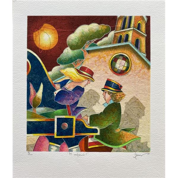 Francesco Nesi- Original Serigraph on Paper "MI SORPRENDI"