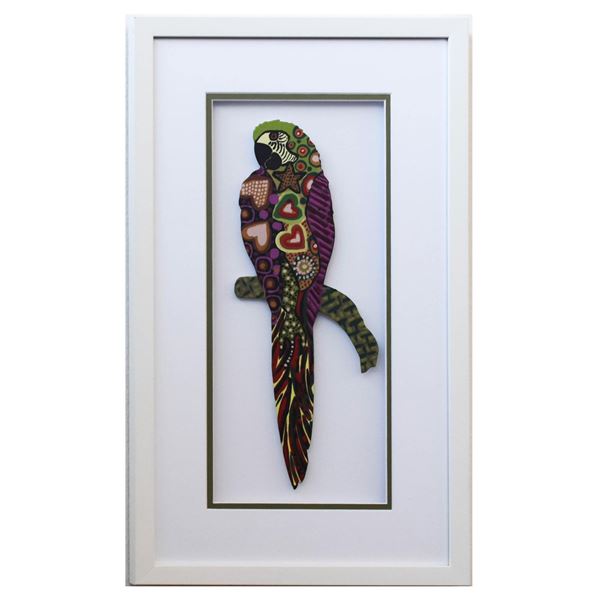 Patricia Govezensky- Original Painting on Laser Cut Steel "Moment of Peace XVI"