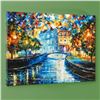 Image 3 : Leonid Afremov (1955-2019) "House on the Hill" Limited Edition Giclee on Canvas, Numbered and Signed