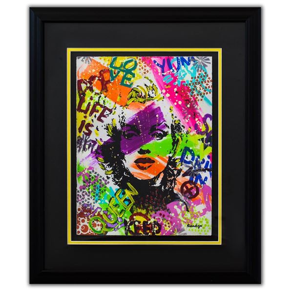 Nastya Rovenskaya- Original Mixed Media on Paper "Model"
