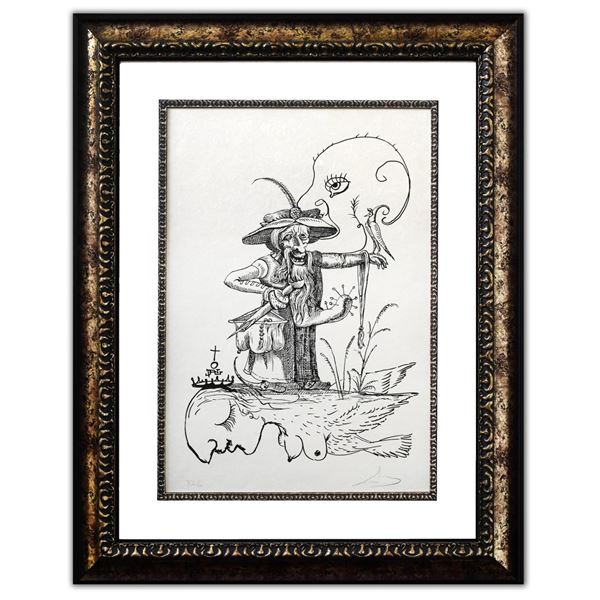 Salvador Dali- Original Lithograph from Gouache and Collage "Untitled"