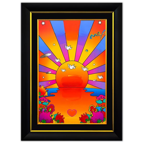 Peter Max- Original Mixed Media "Sunrise"