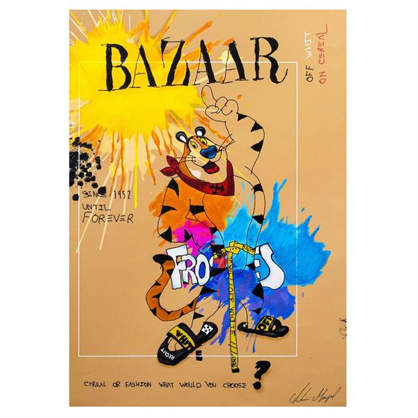 Shani Moyal- Original Mixed Media "Tony the Tiger"