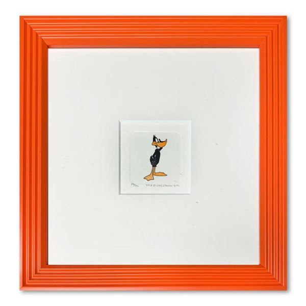 "Daffy Duck" Framed Limited Edition Etching with Hand-Tinted Color and Numbered.