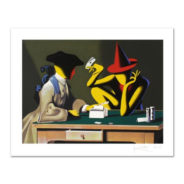 Mark Kostabi, "Chance Encounter" Limited Edition Serigraph, Numbered and Hand Signed with Certificat