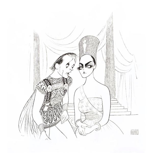 Al Hirschfeld- Original Lithograph on Paper "Anthony & Cleopatra"