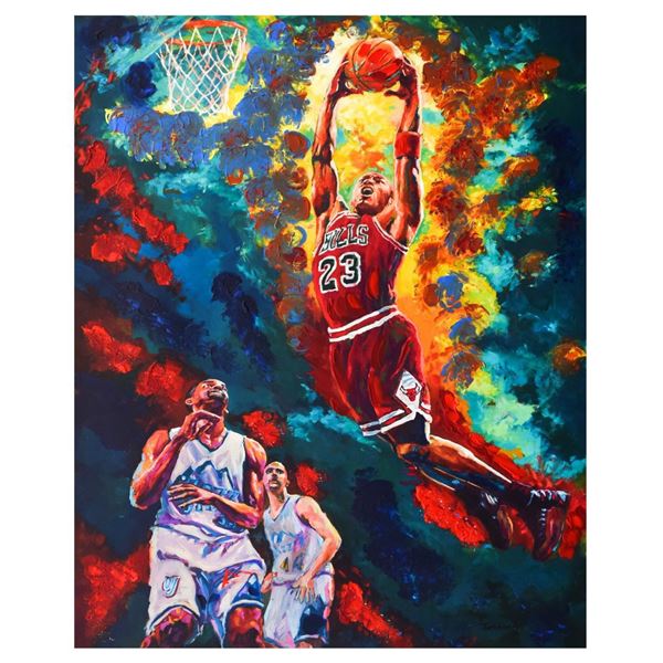 Dimitry Turchinsky- Mixed Media "Michael Jordan Dunks"