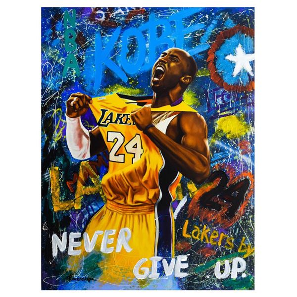 Nastya Rovenskaya- Mixed Media "Kobe Bryant"