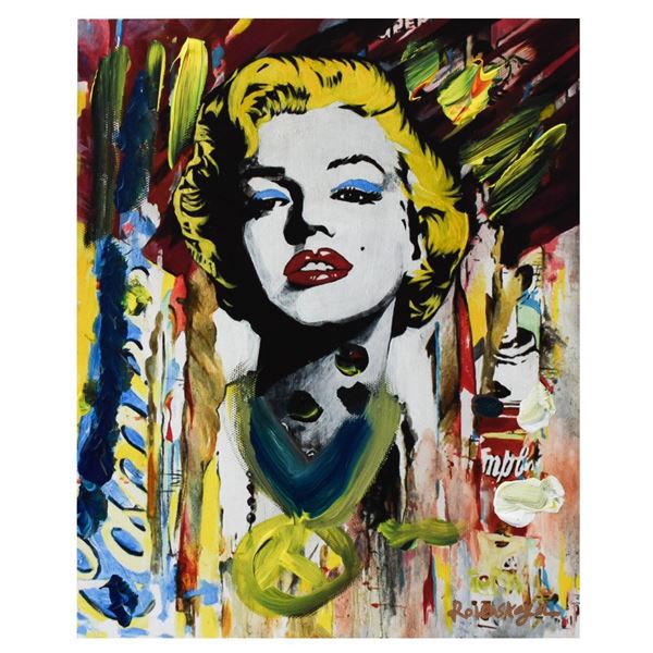 Nastya Rovenskaya- Mixed Media "Marilyn Monroe II"