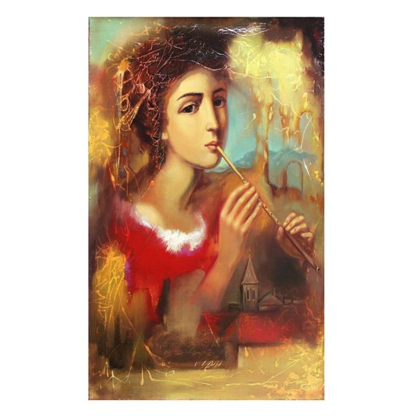 Taras Sidan- Original Oil on Canvas "Musician"