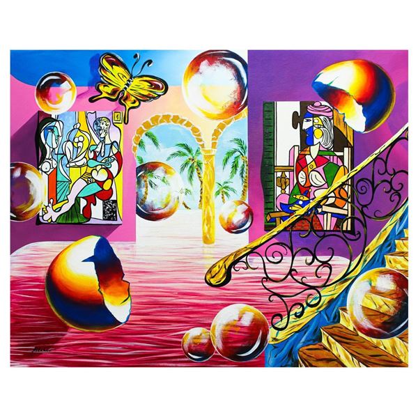 Alexander Astahov- Original Oil on Canvas "Miami Beach View"