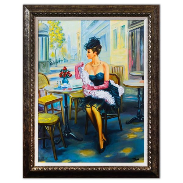 Taras Sidan- Hand Embellished Giclee on Canvas "Magenta"