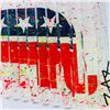 Image 3 : E.M. Zax- One-of-a-kind 3D polymorph mixed media on paper "America"