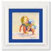 Image 1 : Lucelle Raad, "Three Boys" Framed Original Acrylic Painting on Board, Hand Signed with Letter of Aut
