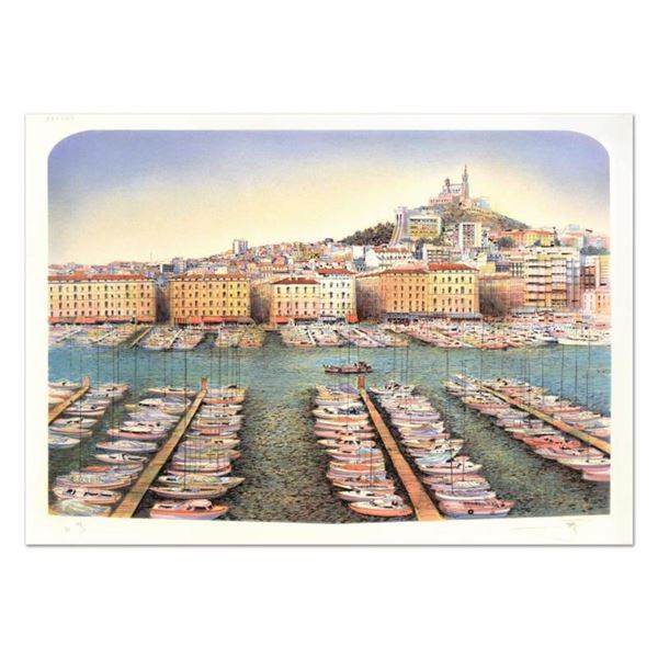 Rolf Rafflewski, "Marsseille" Limited Edition Lithograph, Numbered and Hand Signed.