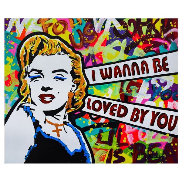Nastya Rovenskaya- Mixed Media "I Wanna Be Loved By You"