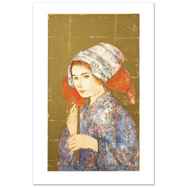 "The Recorder" Limited Edition Lithograph by Edna Hibel (1917-2014), Numbered and Hand Signed with C