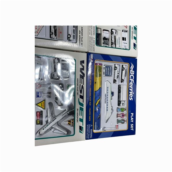 4 Die Cast Metal Play Sets