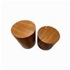 Image 2 : 2 wood stools - Teak Veneer