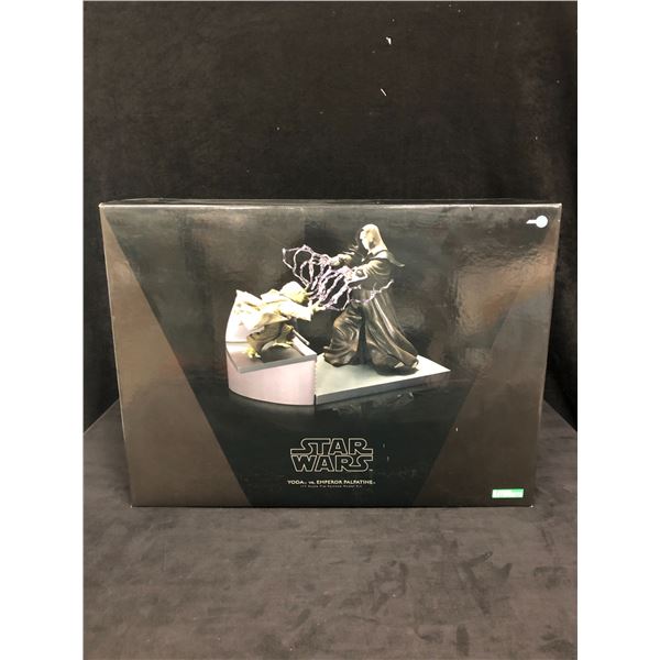 STAR WARS: YODA VS EMPEROR PALPATINE 1/7 SCALE PRE-PAINTED MODEL KIT