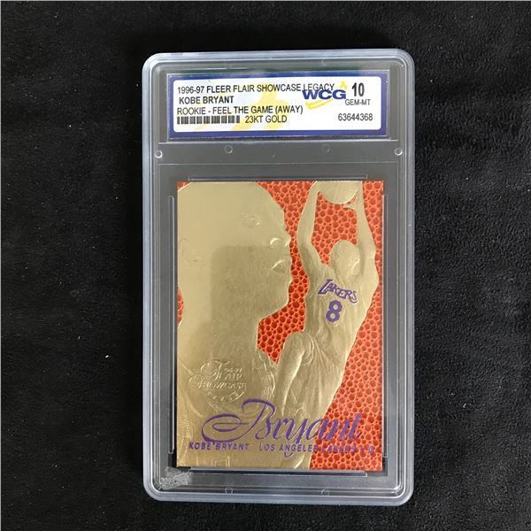 1996-97 FLEER FLAIR SHOWCASE LEGACY KOBE BRYANT 23KT GOLD (WCG 10)