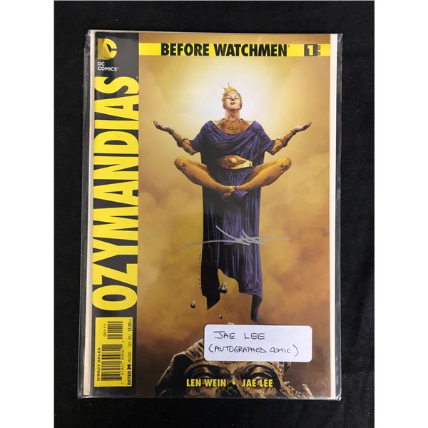 BEFORE WATCHEMEN OZYMANDIAS #1 (DC COMICS) SIGNED BY JAE LEE