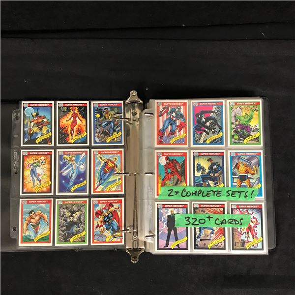 320+ MARVEL TRADING CARDS (TWO COMPLETE SETS)