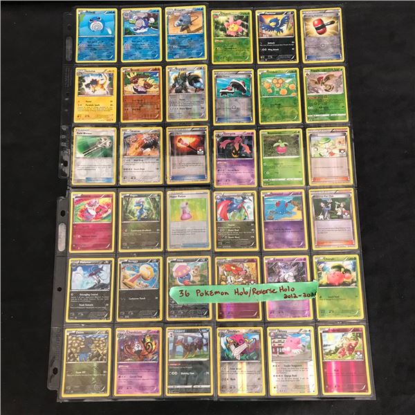 36 POKEMON HOLO/REVERSE HOLO 2012-2020