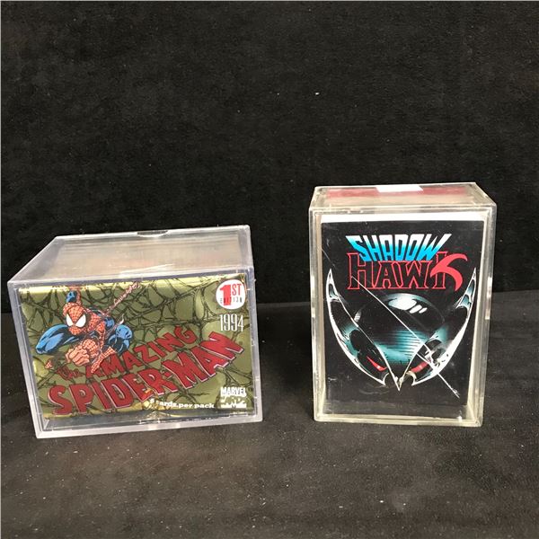 THE AMAZING SPIDER-MA & SHADOW HAWK TRADING CARDS