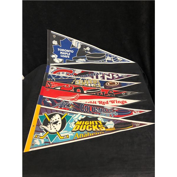 ASSORTED NHL PENNANT COLLECTIBLE LOT