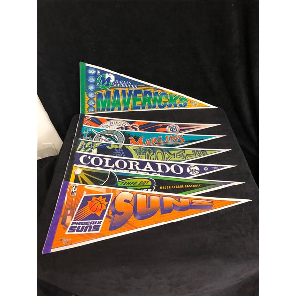 ASSORTED NBA PENNANT COLLECTIBLE LOT