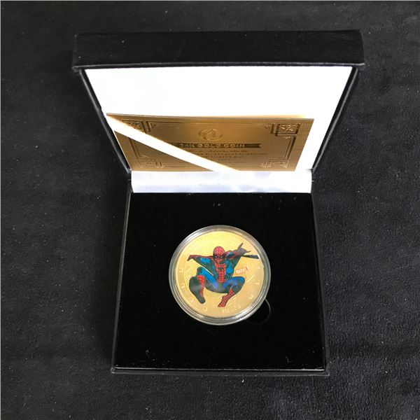 SPIDER-MAN COMMEMORATIVE COIN w/ DISPLAY BOX