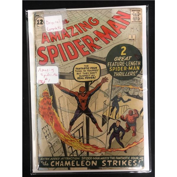 THE AMAZING SPIDER-MAN #1 (MARVEL COMICS) 1963 *ORIGINAL COMPLETE*