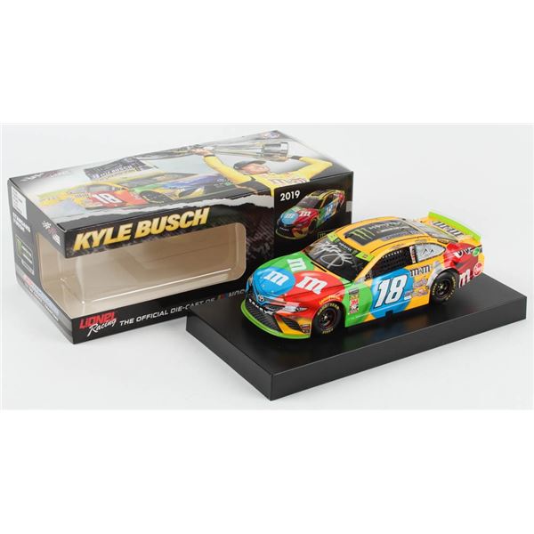 #18 Kyle Busch Signed Autographed Diecast Car NASCAR 1:24  (JSA Witnessed)